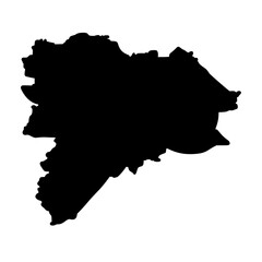 Edinburgh United Kingdom city map silhouette vector illustration