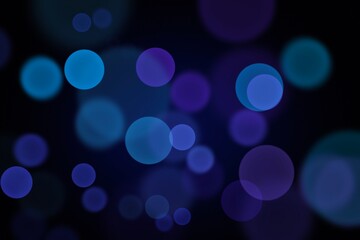 Abstract Blue Purple Bokeh Light Effect Overlay  Background