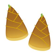 たけのこのイラスト/Bamboo shoot illustration