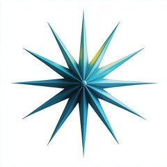 Fototapeta premium Vibrant Geometric Starburst Design Element