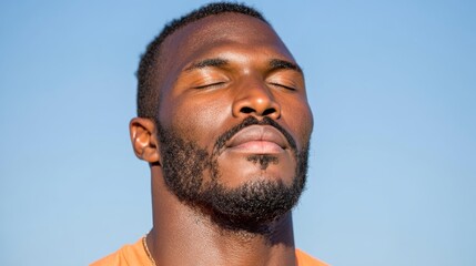Boardroom and Beyond: Real in Real Power, Executive Content, Thought Leadership, Embracing the Power of Pause: moments of calm before media day with closed eyes and deep breath