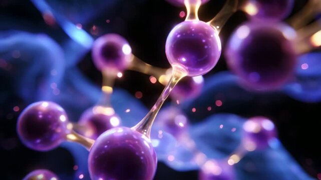 An Intricate Study of Molecular Structures: Exploring the Beauty of Interconnected Atoms and Their Vibrant Energies in a Stunning Visual Display, Highlighting the Complexity of Nature's Building