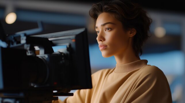 A creative director showcases innovative uses of steadicam screens in a workshop, creating opportunities for aspiring filmmakers to learn about the latest filming technologies and techniques.