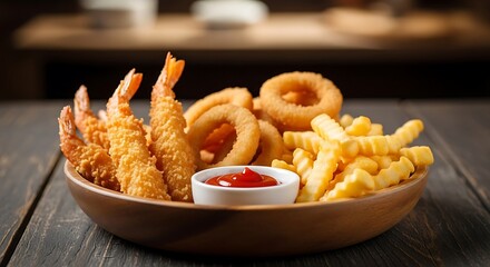 Tempting platter featuring crispy fried delights perfect for sharing