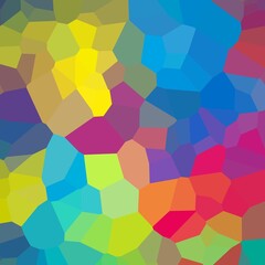Fototapeta premium Gradient background with mosaic shape of triangular and square cells.Low poly abstract.