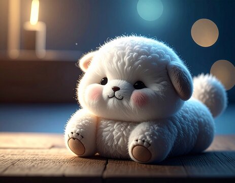 Peluche Chien Mignon Adorable Doux