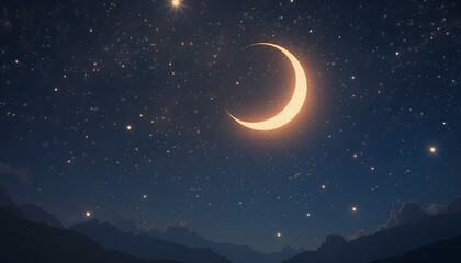 Naklejka premium starry night sky