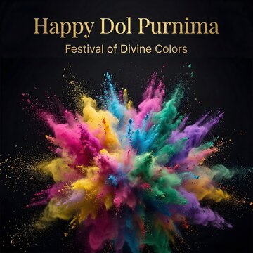 Vibrant colors explode in joyful celebration of Dol Purnima festival