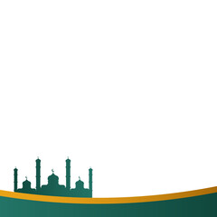Modern Islamic Mosque Footer