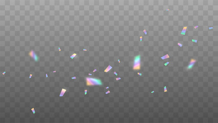 Rainbow Foil Confetti Pieces