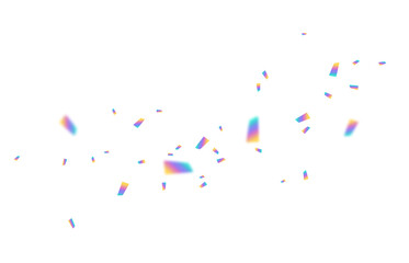 Abstract Rainbow Confetti Set