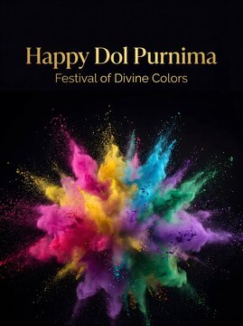 Vibrant colors explode in dynamic celebration of Dol Purnima