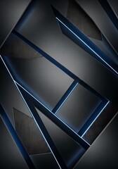 Sleek geometric background with contrasting textures and radiant glow lines