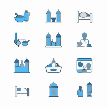 ramadan, routine, flowchart, daily, fasting, islamic, islam, muslim, schedule, timeline, prayer, suhoor, iftar, taraweeh, imsak, worship, religion, faith, spiritual, clock, calendar, arrows, process, 