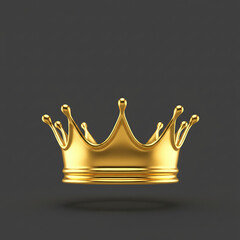 a crown-shaped splash of liquid gold frozen in mid-air