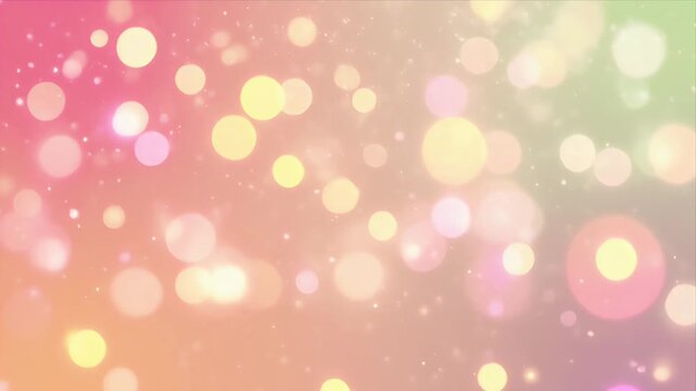 Vibrant colorful background with dynamic light particles moving