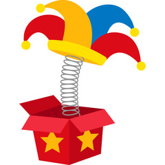 Flat April Fools' Day Illustration