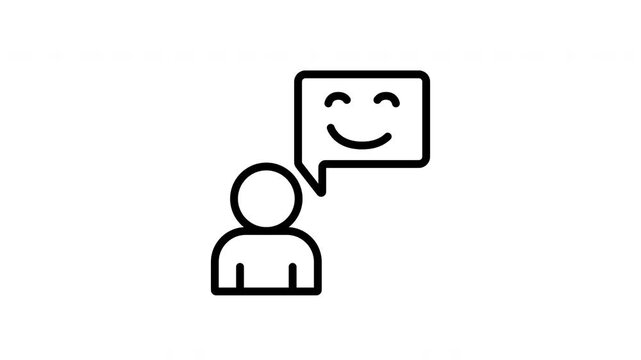 good review animation icon