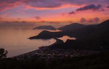 Muğla, Türkiye - Stunning view of Ölüdeniz from Montana Hill