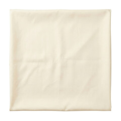 Smooth pale cream fabric square or pillowcase mockup