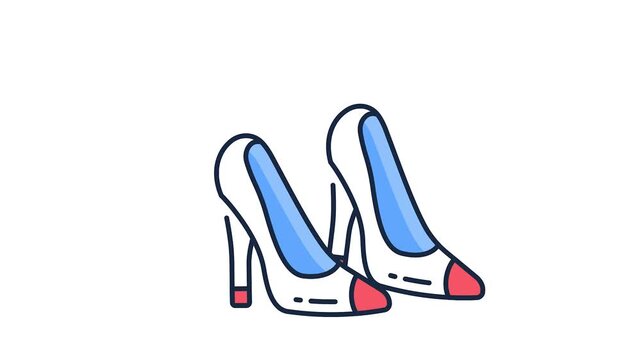 High Heel animated icon for Fashion, Shopping, and Online Clothing Stores