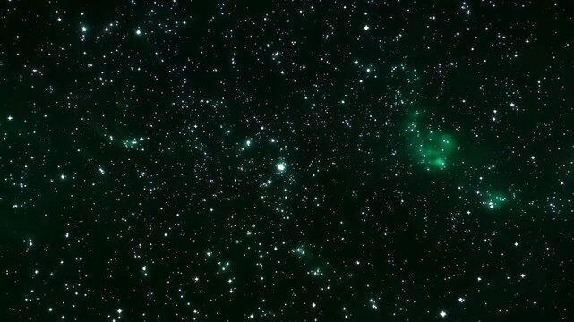 Exploring the vastness of space with stars and galaxies in a dark background at nighttime