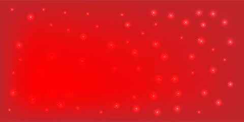 Red glittering dots, particles, stars magic sparks. Vector particles on transparent background