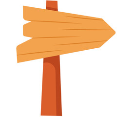 Wooden Signpost Illustration
