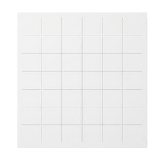 White grid paper with grey lines mockup