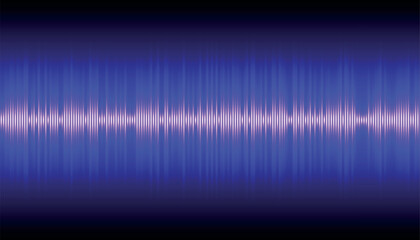 Purple glowing waveform pattern with vertical lines and audio pulse effect