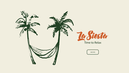 Italy Mediterranean coastal vacation banner. Hand drawn sketch beach poster. Dolce vita summer vibe. Vintage summer crayon vector illustration © pim