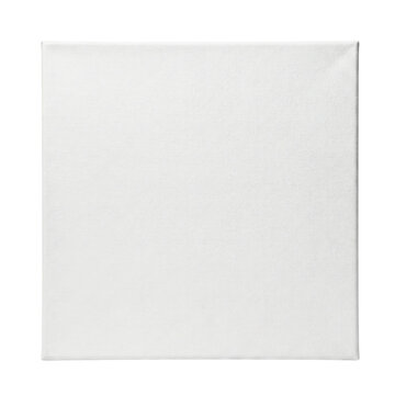 Blank square white artist canvas texture