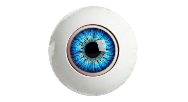 Realistic Blue Human Eyeball