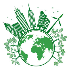 Global urbanization with a focus on sustainable and green city development
