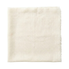 Obraz premium Light cream sheer gauze fabric with raw edges