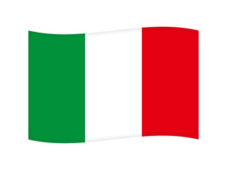 シンプルなイタリアの国旗のイラスト素材4