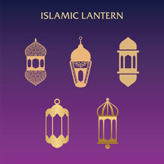A BUNDLE ISLAMIC LANTERN GOLD