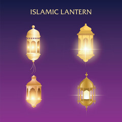 A BUNDLE ISLAMIC LANTERN GOLD
