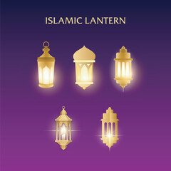 A BUNDLE ISLAMIC LANTERN GOLD