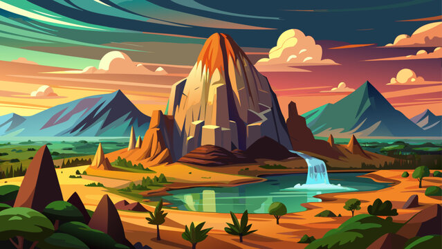 Very beautiful view of Zuma Rock near Abuja, rising dramatically from the landscape, symbolizing strength, mystery, and cultural significance within Nigeria&rsquo;s natural and historical identity.