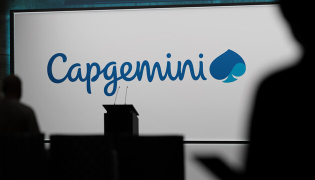 Guilherand-Granges, France - February 03, 2026. Capgemini is a French multinational information technology services and consulting company headquartered in Paris.