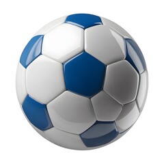 Fototapeta premium Kickstart Fun: Blue & White Football