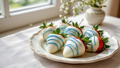 Fresh White Chocolate Dipped Strawberries
