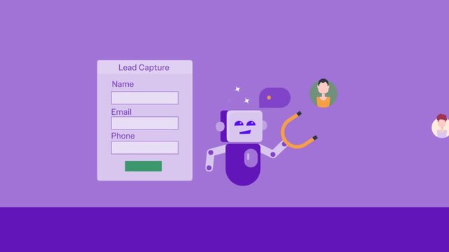 Agentic AI conduct conversational lead intake, validate customer data through lead capture form.