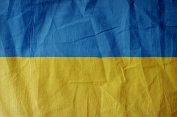 Grunge Ukraine Flag background texture.