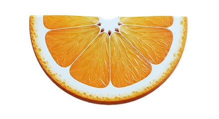 Close-up of a Juicy Orange Slice