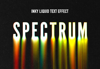 Inky Liquid Text Effect Mockup