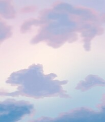 Obraz premium Soft High-Key Pastel Cloud Background