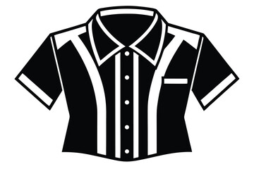 Naklejka premium shirt silhouette line art vector illustration