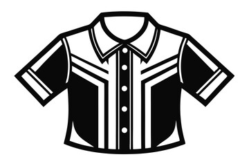 Naklejka premium shirt silhouette line art vector illustration